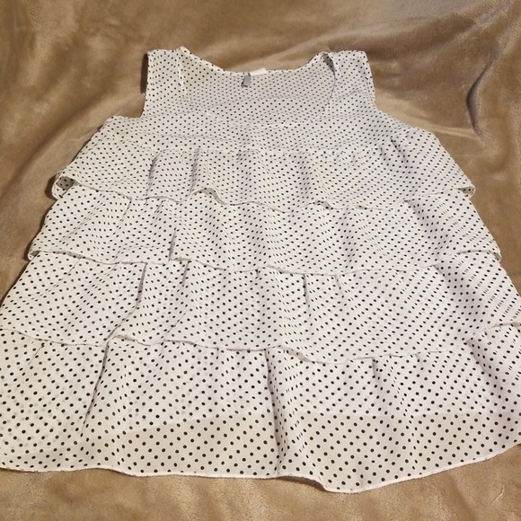 Lilly Lou Tops - LILLY LOU BLACK AND WHITE POLKA DOT TANK TOP Lilly Lou Tops - LILLY LOU BLACK AND WHITE POLKA DOT TANK TOP